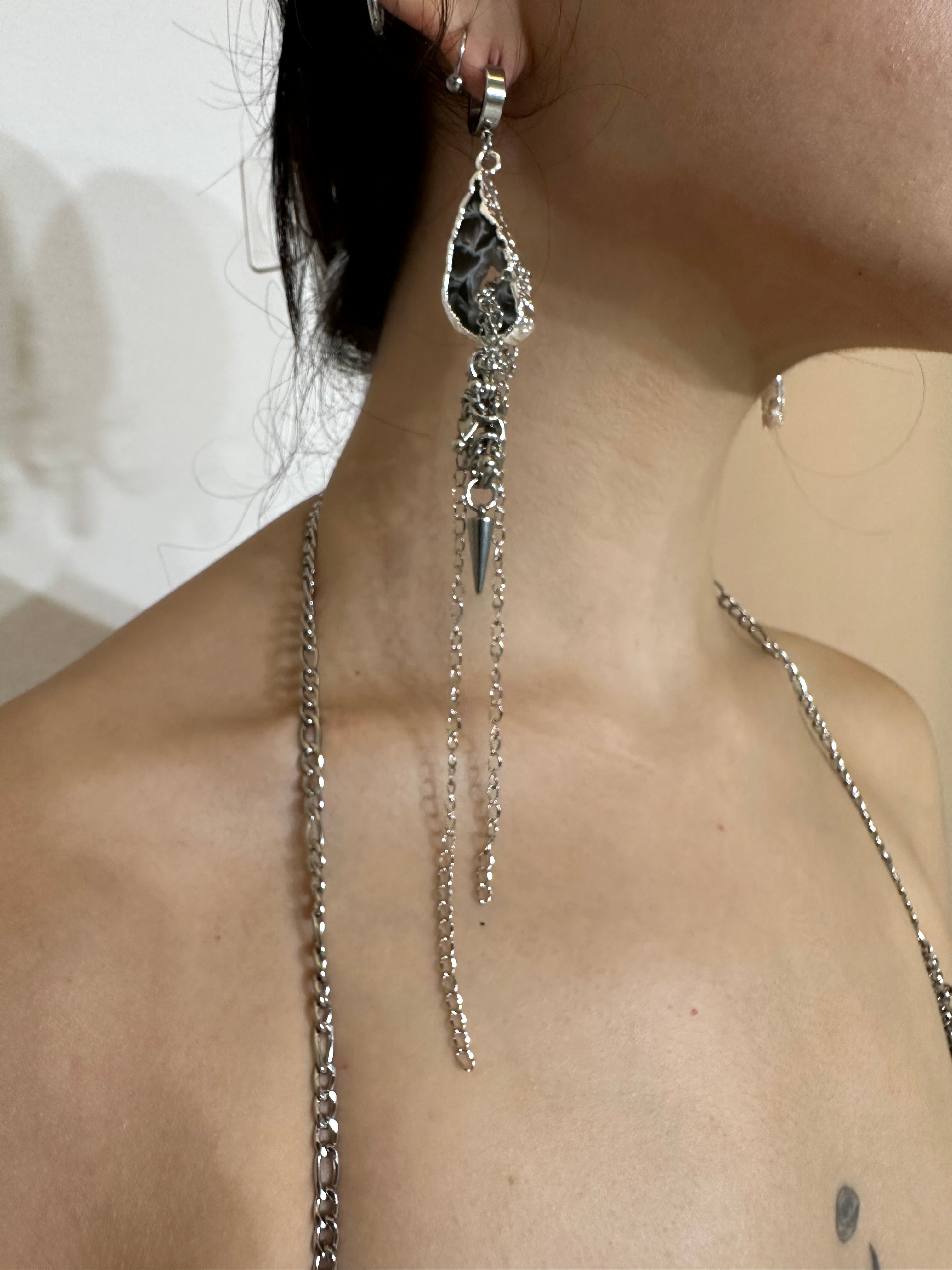 Geode Dangler Earring