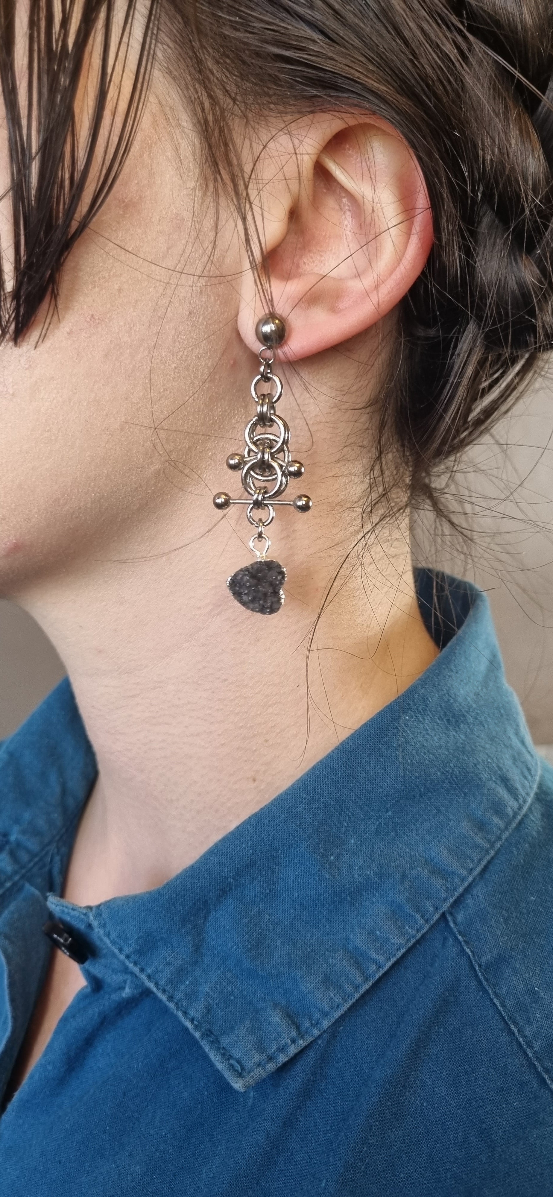 Heart of Darkness Earring