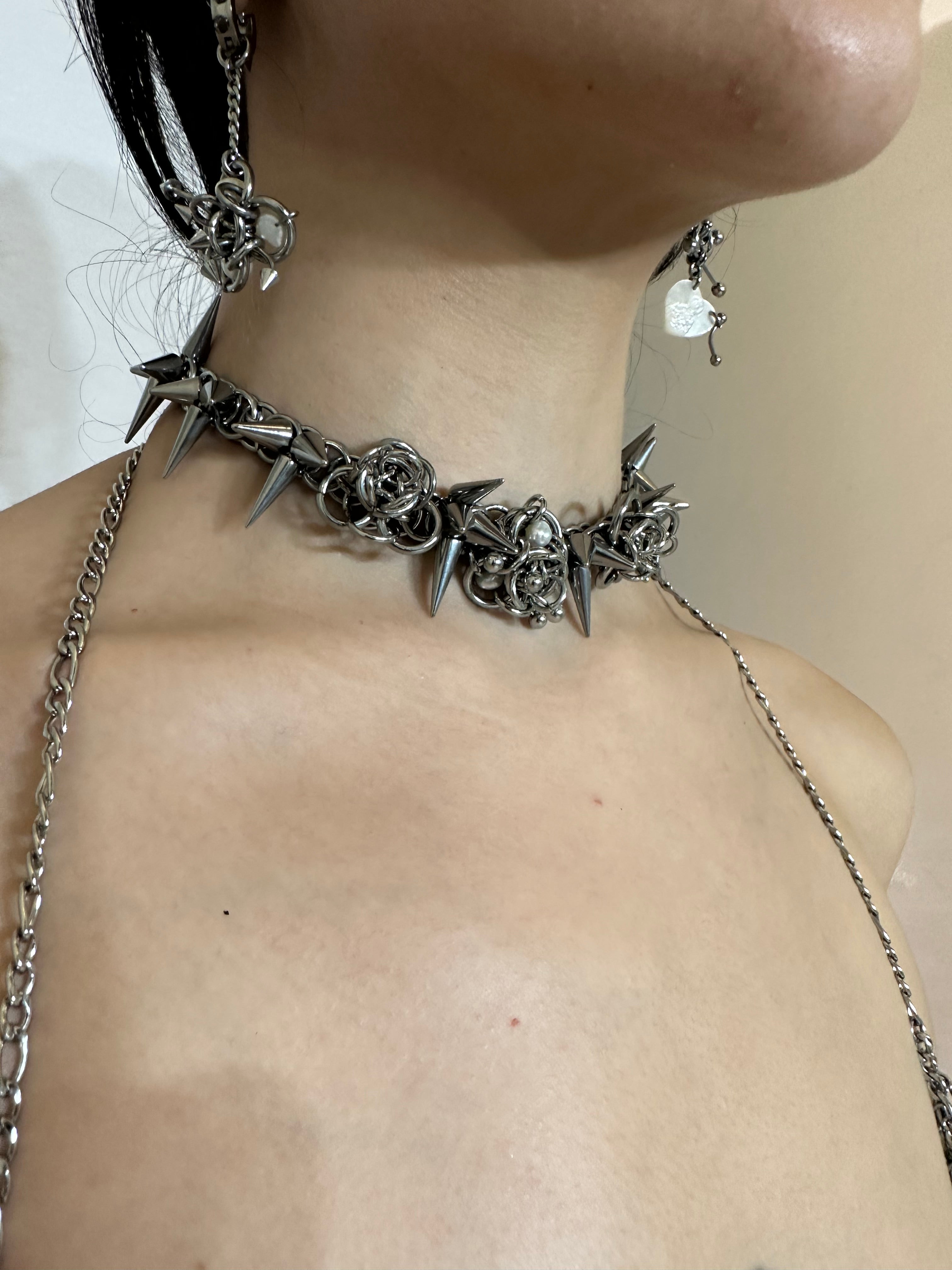 ‘Mechanical Flower Garden’ Choker