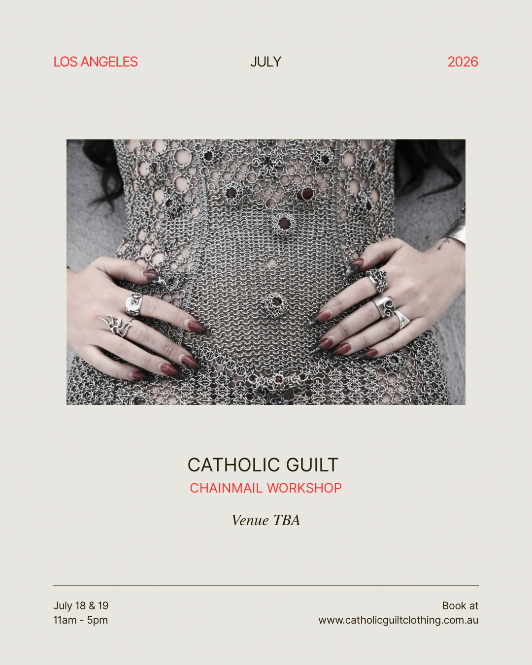 CHAINMAIL WORKSHOP - LOS ANGELES
