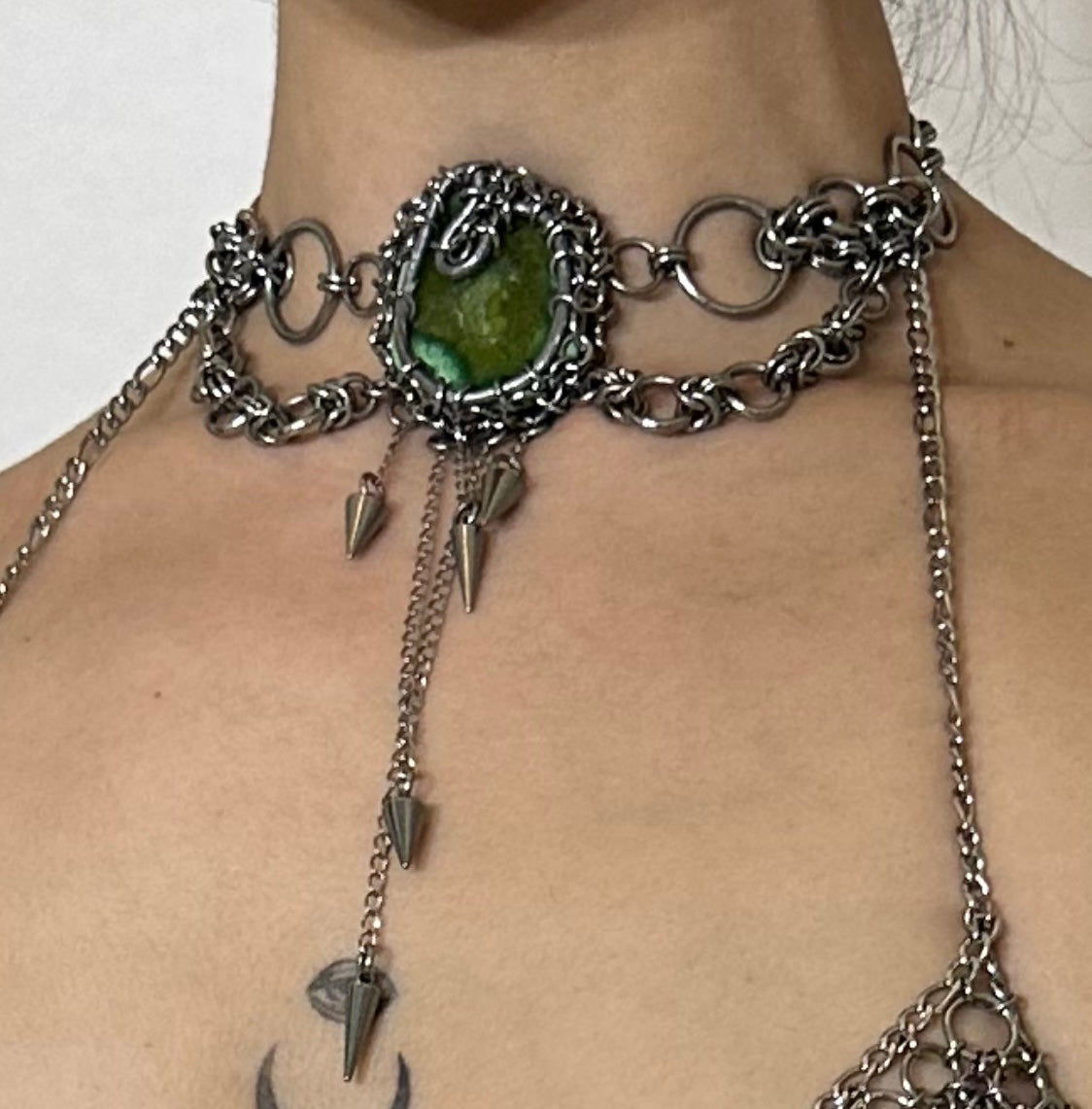 Alien Flesh Wound Stacked Necklace