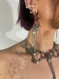 Pearl Drip Rosette Earring #1