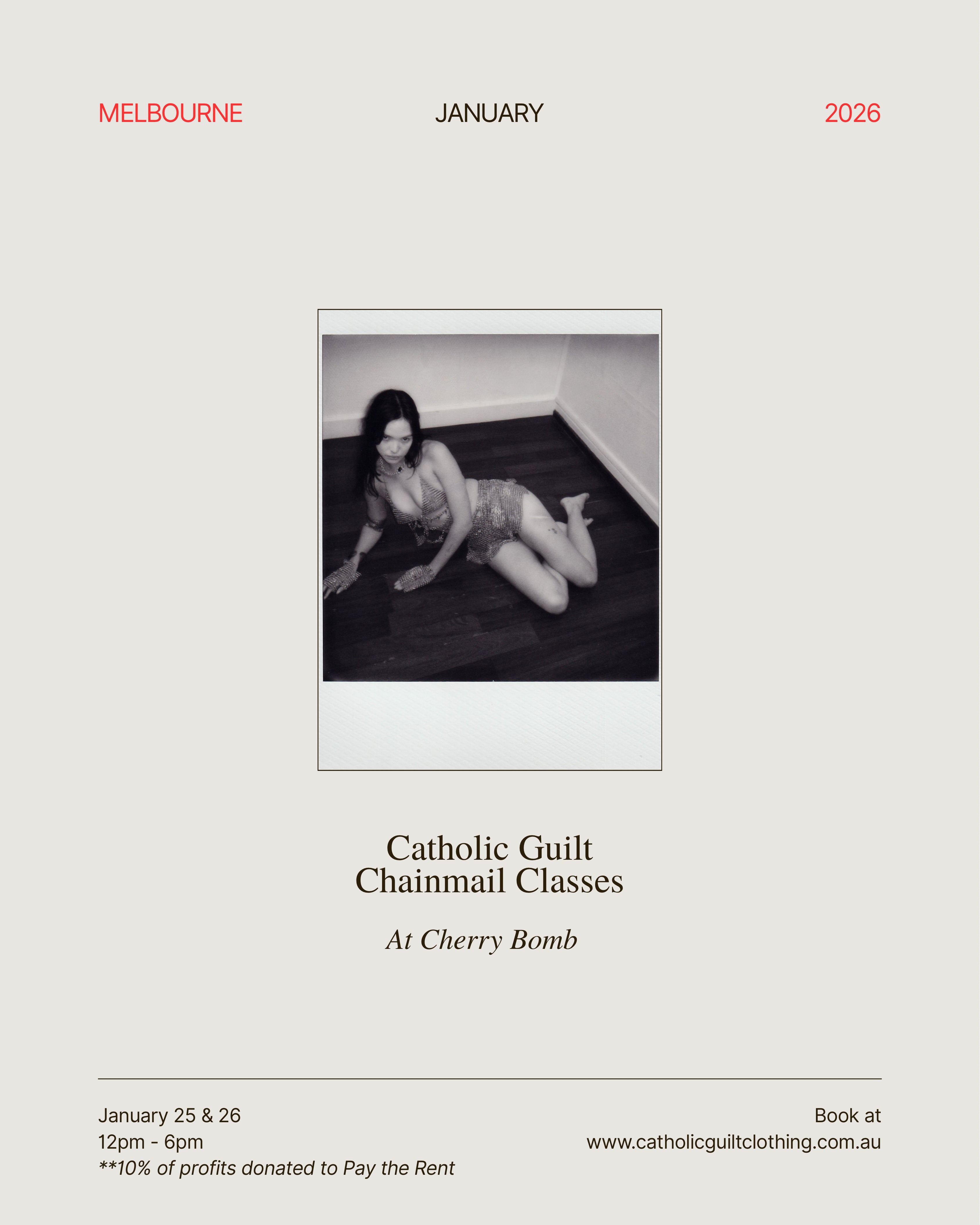 CHAINMAIL CLASSES - MELBOURNE (JANUARY 2026)