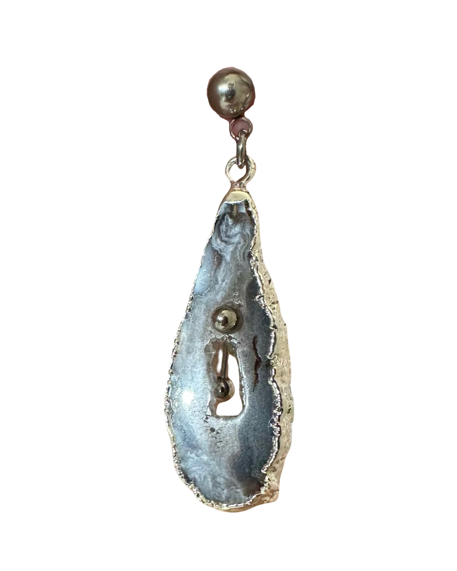 Pierced Geode Earring