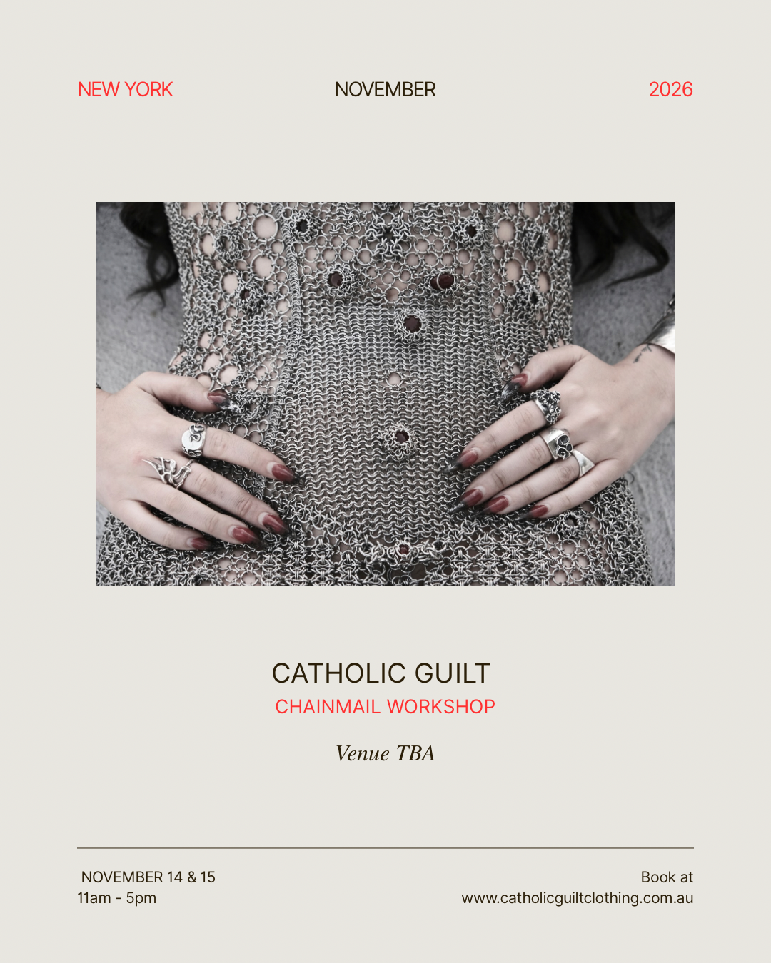 CHAINMAIL WORKSHOP - NEW YORK
