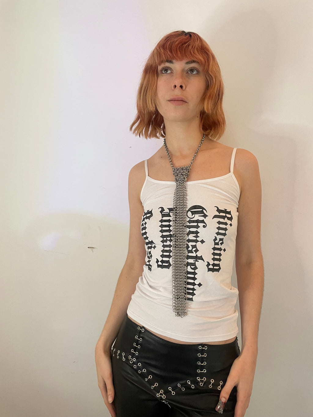 Chainmail Skinny Tie