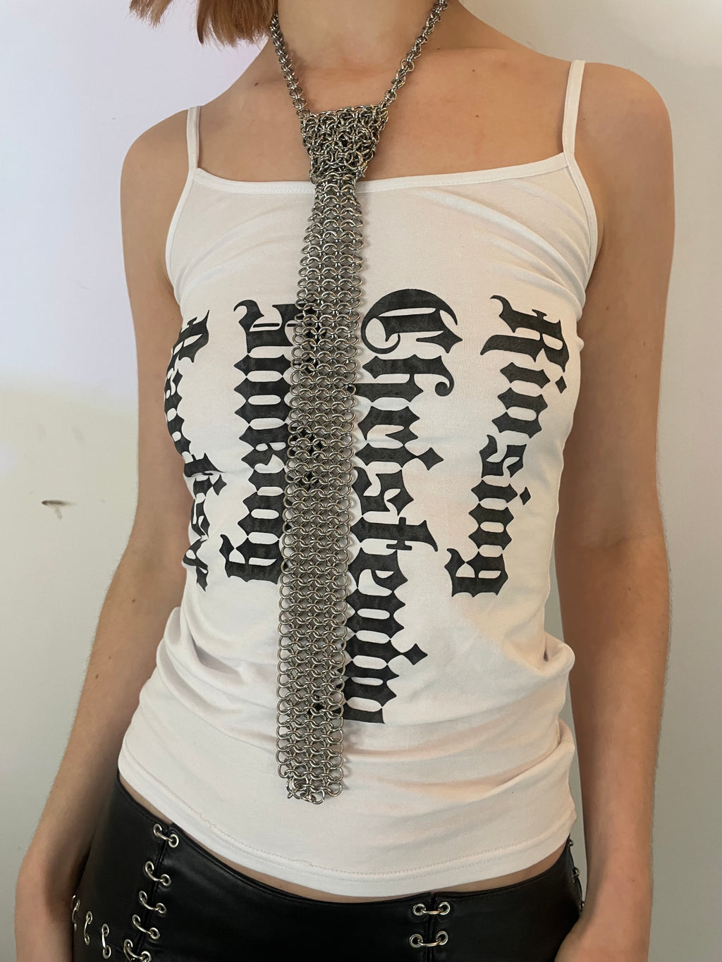 Chainmail Skinny Tie