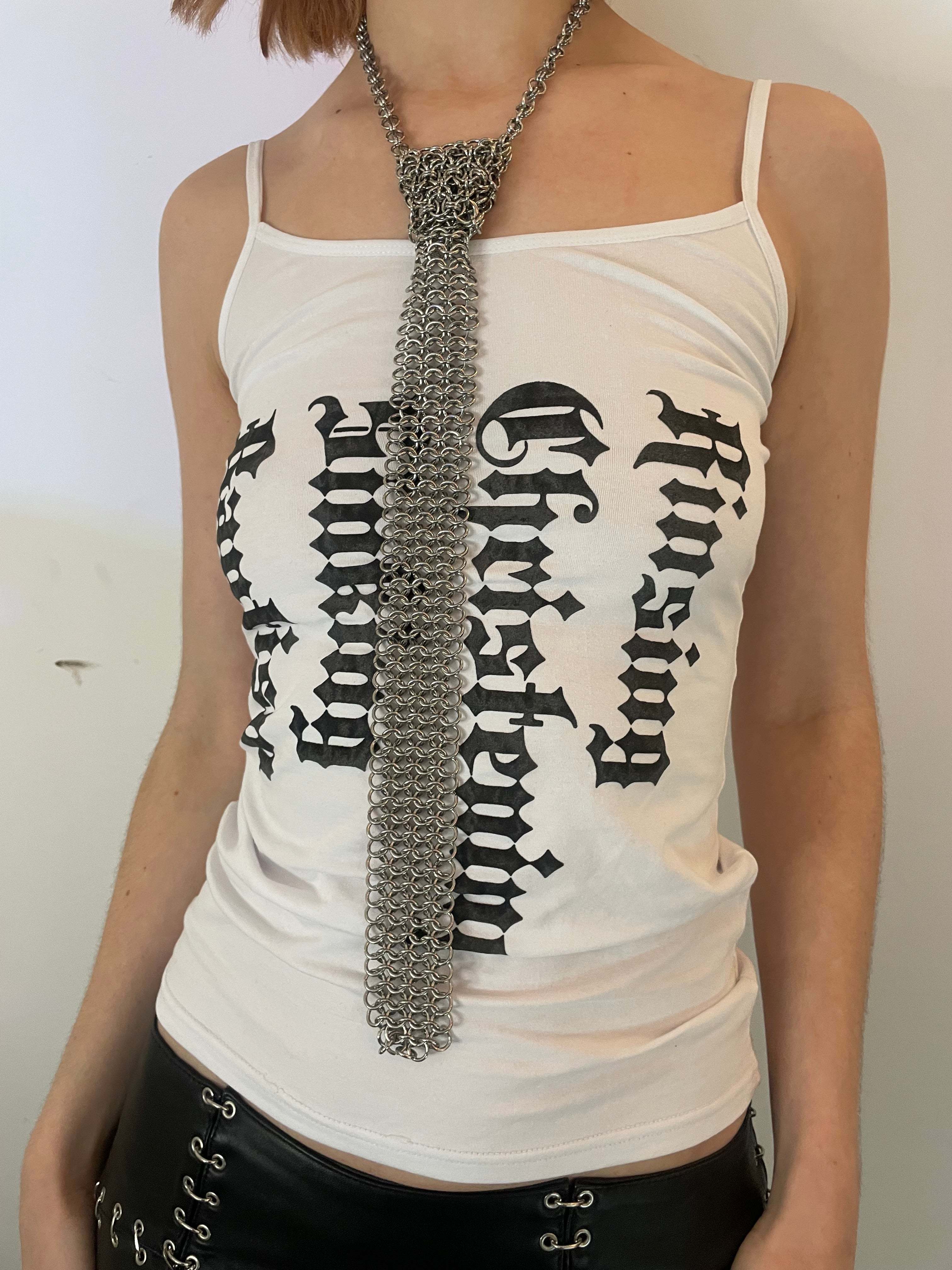 Chainmail Skinny Tie