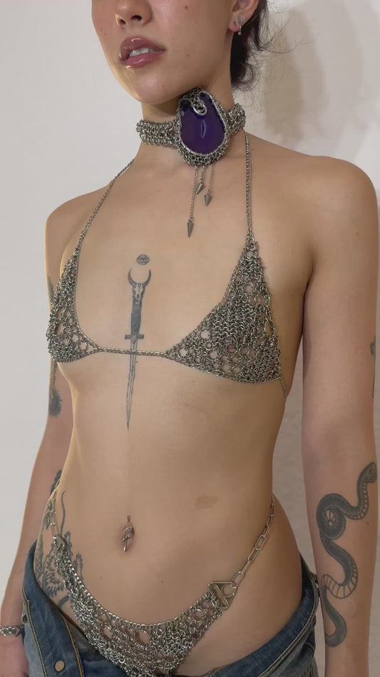 Reptilian Bikini Top