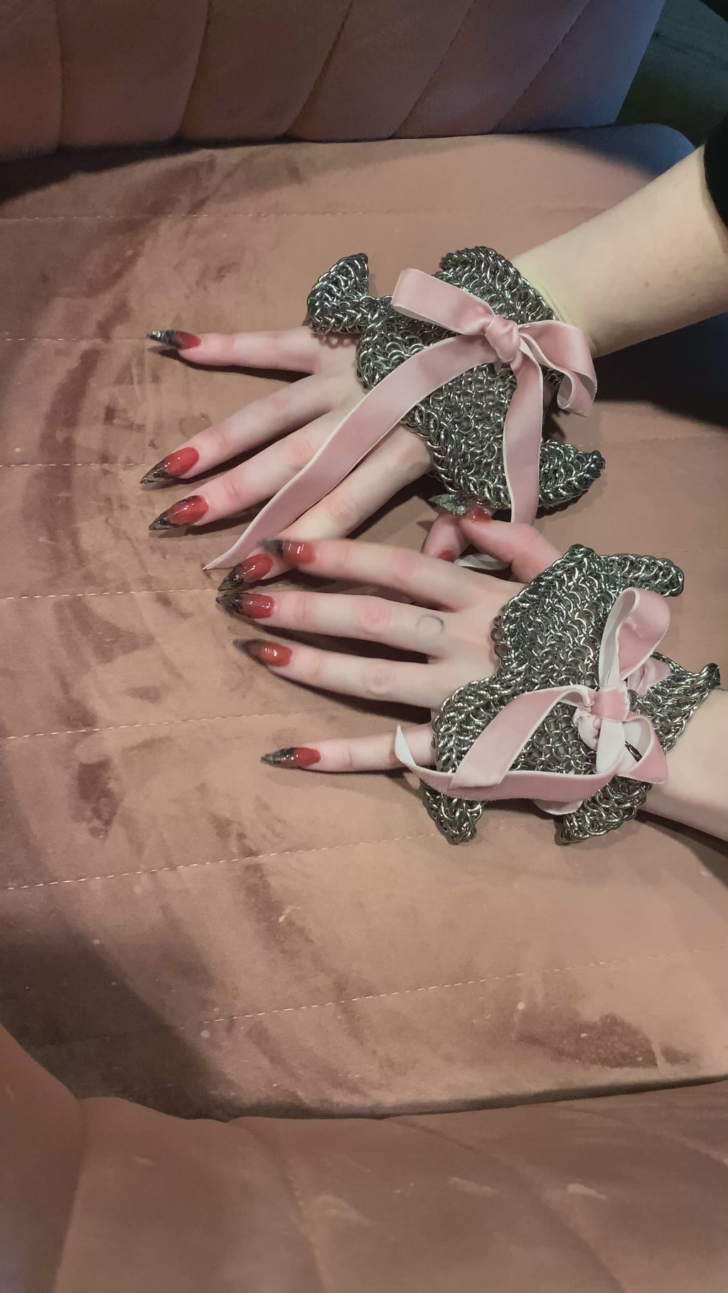 Ribbon Ruffle Cuffs